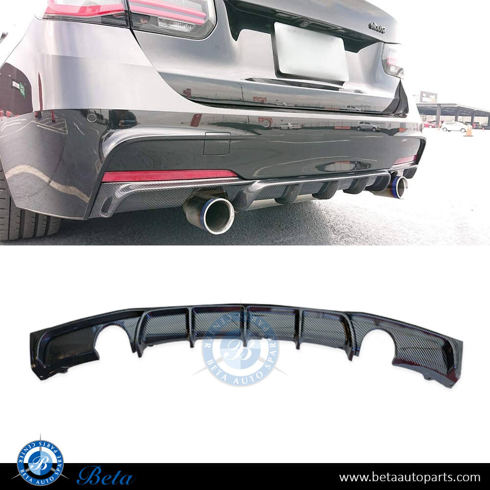Rear Diffuser M-Performance for M-Tek 2 Hole 1 Muffler Carbon for BMW 3 Series F30 2012-2018 models, Part Number 51192291414 Rear Diffuser M-Performance for M-Tek 2 Hole 1 Muffler Carbon for BMW 3 Series F30 2012-2018 models, Part Number 51192291414